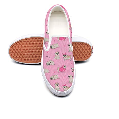 466x466 Pdaqs Women Cute Cartoon Pug Vector Image Casual