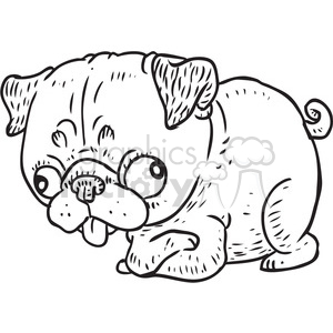 300x300 Silly Pug Vector Rf Clip Art Images Clipart Royalty Free Gif