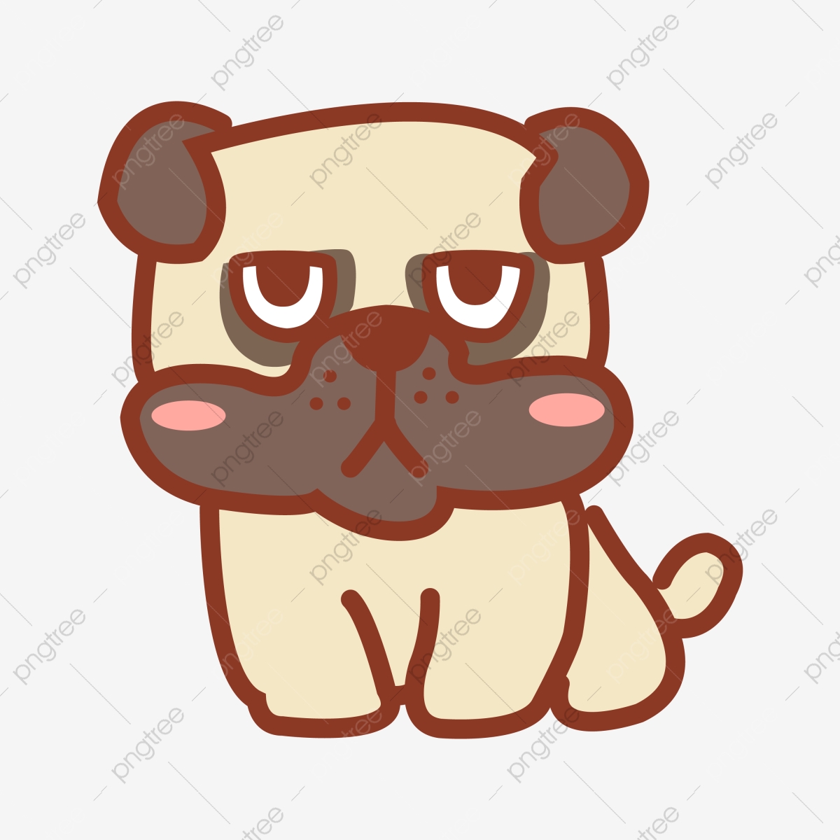 1200x1200 Vector Pug, Pug Vector, Cartoon Animals, Pug Png And Vector