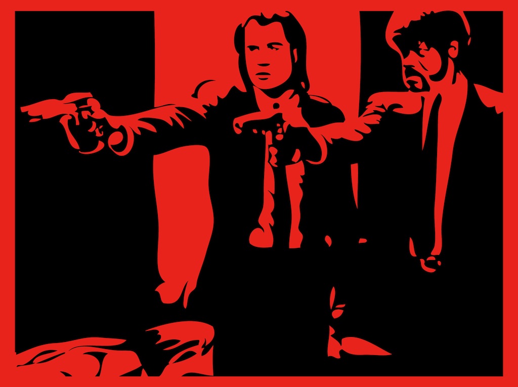 Pulp Fiction Scene Vector Art Graphics 1024x765 Pulp Fiction Scene Vector Art Graphics