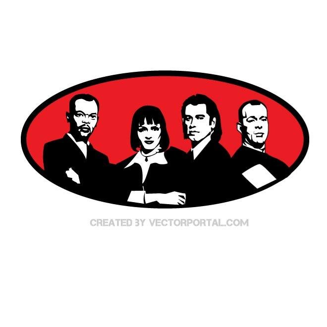 Free Pulp Fiction Movie Vector Files, Vectors Graphics 660x660 Free Pulp Fiction Movie Vector Files, Vectors Graphics
