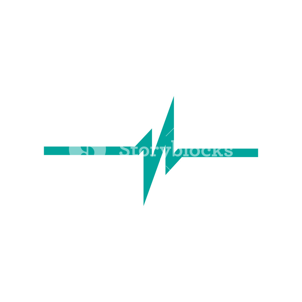 1000x1000 Linear Cardiogram Cardiology Heart Beat Monitor Ecg Pulse Line