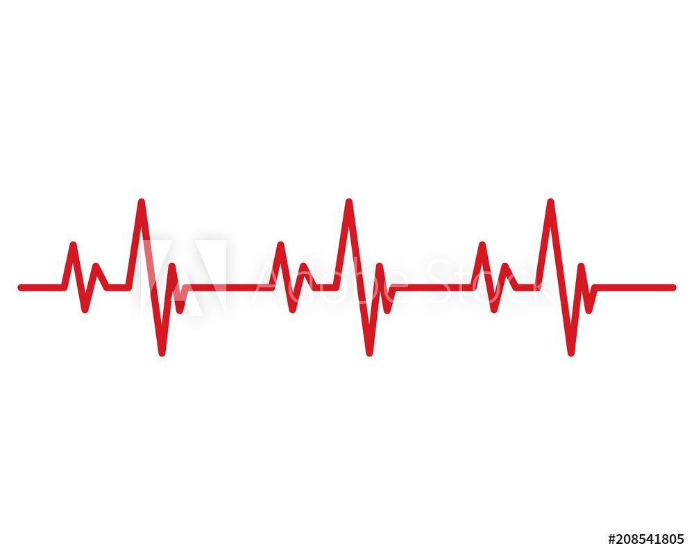 1000x800 Photo Art Print Pulse Line Vector Europosters