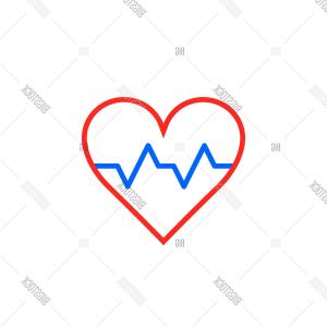 300x300 Photostock Vector Heartbeat Icon Pulse Heart Beat Healthcare