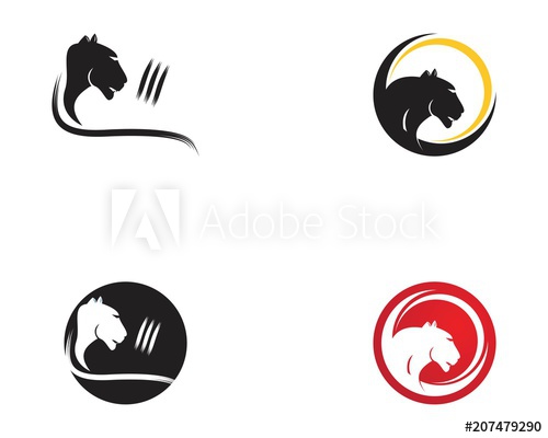 500x400 Puma Head Icon Logo Vector Template
