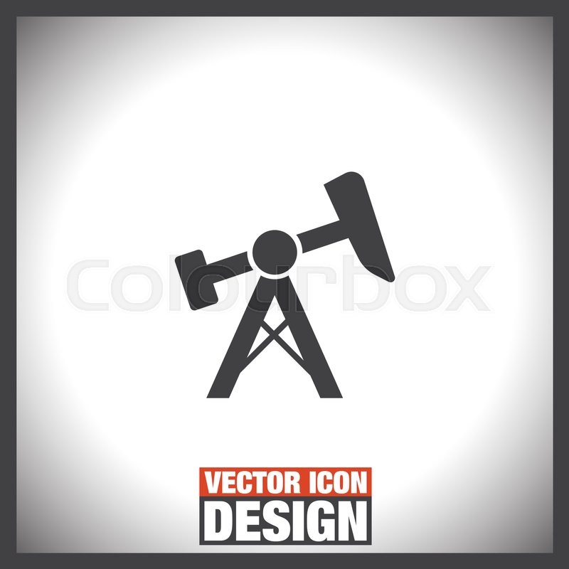 800x800 Oil Pump Jack Icon Fuel Extraction Stock Vector Colourbox