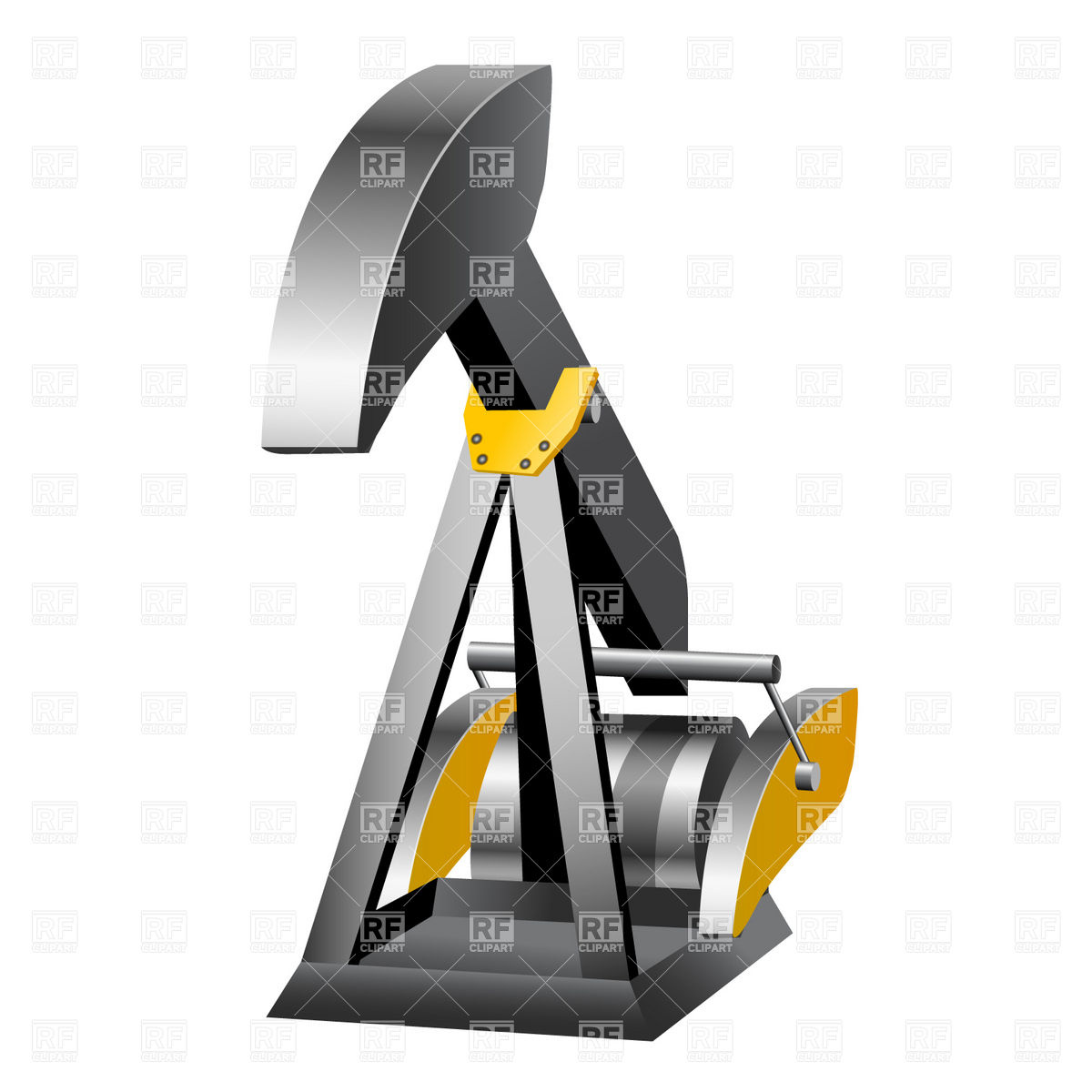 1200x1200 Pumpjack Vector Image Of Objects Prague