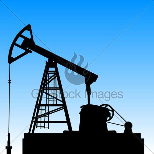 500x500 Oil Pump Jack Oil Industry Equipment Vector Illustration Gl