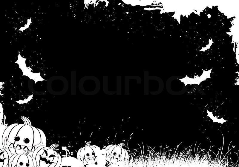 800x560 Grunge Halloween Border Stock Vector Colourbox