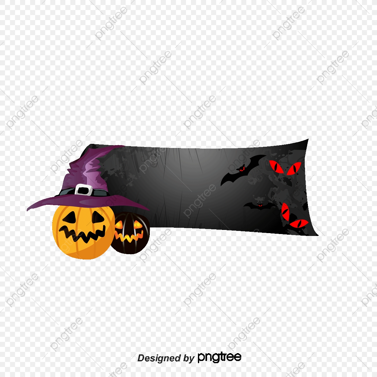 1200x1200 Halloween Pumpkins Border Vector Material, Halloween, Holiday