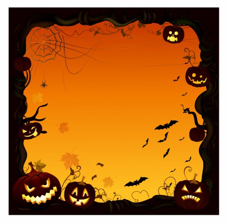 Pumpkin Border Vector at Vectorified.com | Collection of Pumpkin Border ...