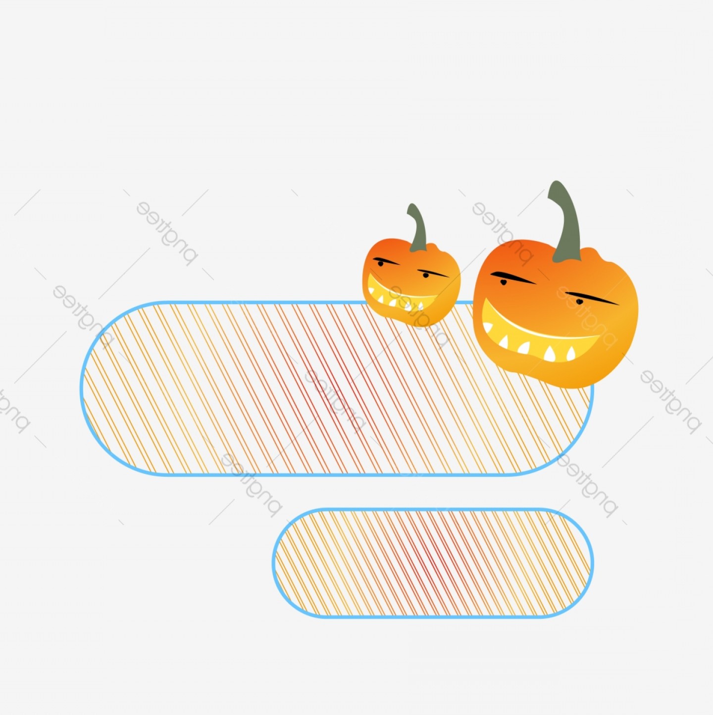 1440x1444 Pumpkin Cartoon Pumpkin Pumpkin Border Free Buckle Halloween