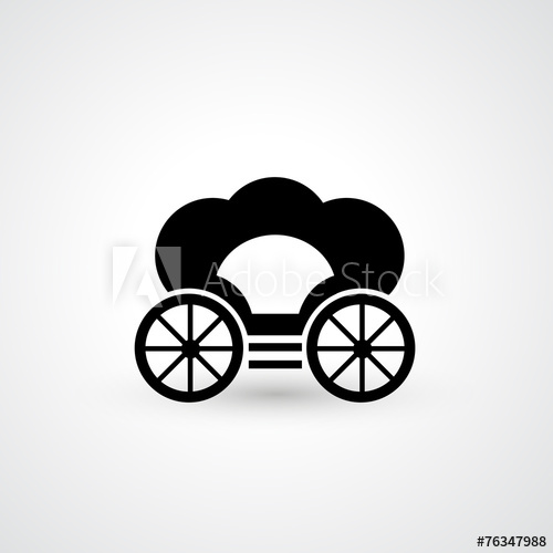 500x500 Pumpkin Carriage Icon Vector