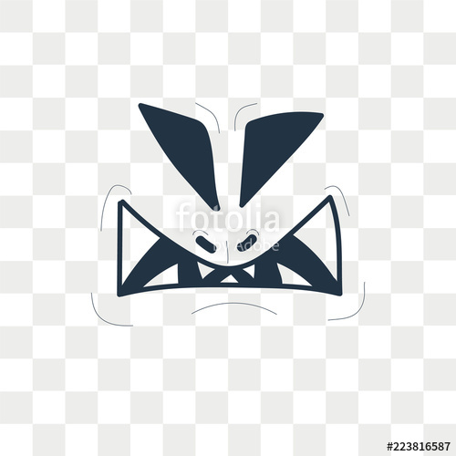 500x500 Pumpkin Face Vector Icon Isolated On Transparent Background