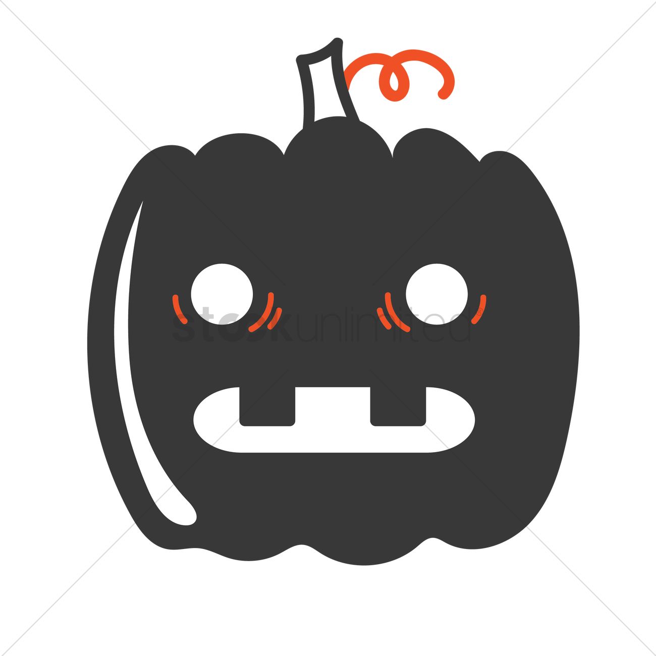 1300x1300 Carved Pumpkin Face Vector Image