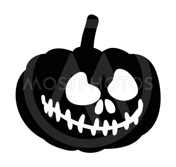 562x534 Scary, Pumpkin Face Vector