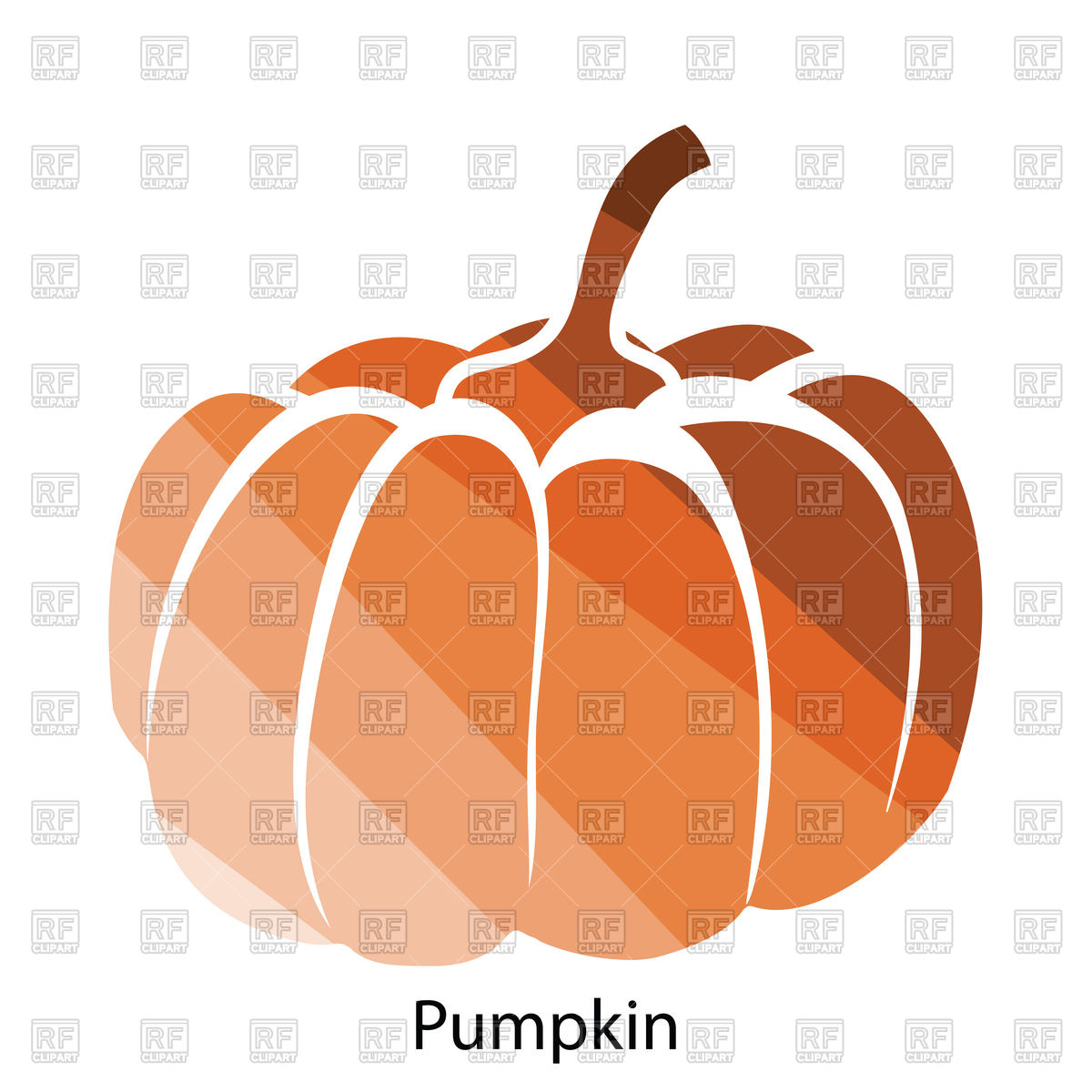 1200x1200 Orange Ripe Pumpkn Vector Image Of Food And Beverages