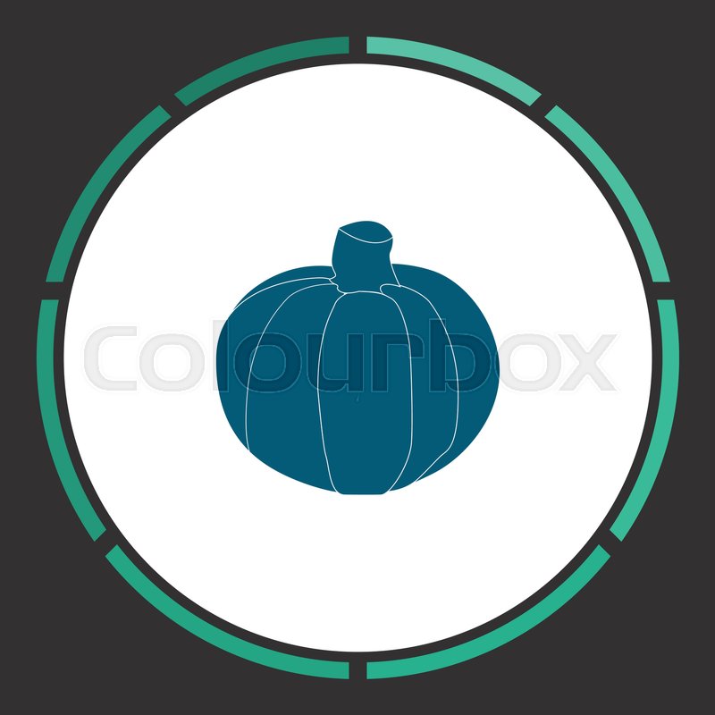 800x800 Pumpkn Vector Flat Simple Blue Stock Vector Colourbox