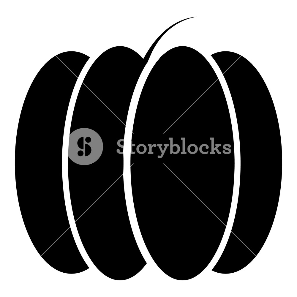 1000x1000 Pumpkn Simple Illustration Of Pumpkin Vector Icon For Web