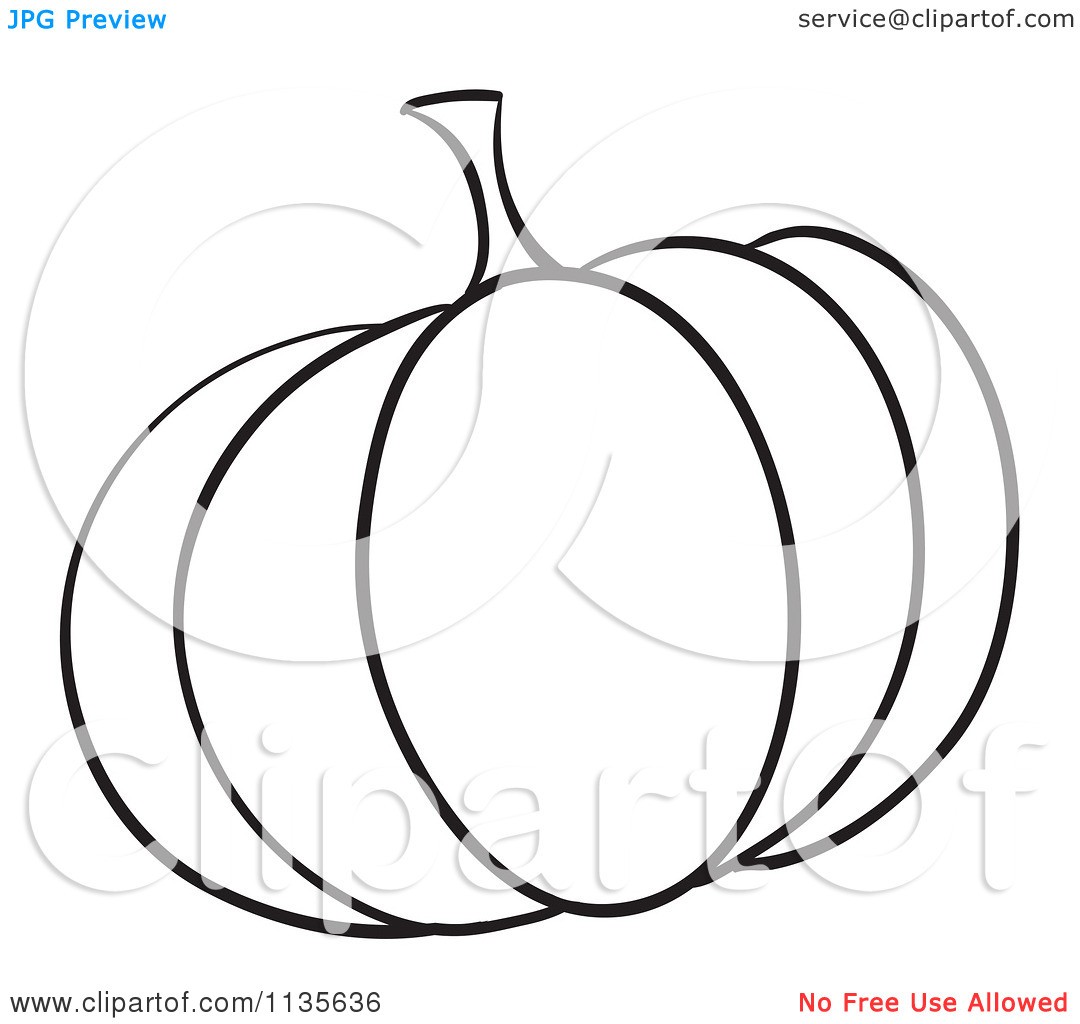 1080x1024 Pumpkin Outline Clipart Black And White Cartoon Of A Royalty Free