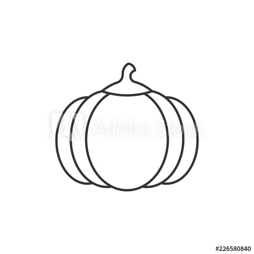 500x500 Pumpkin Outline Icon