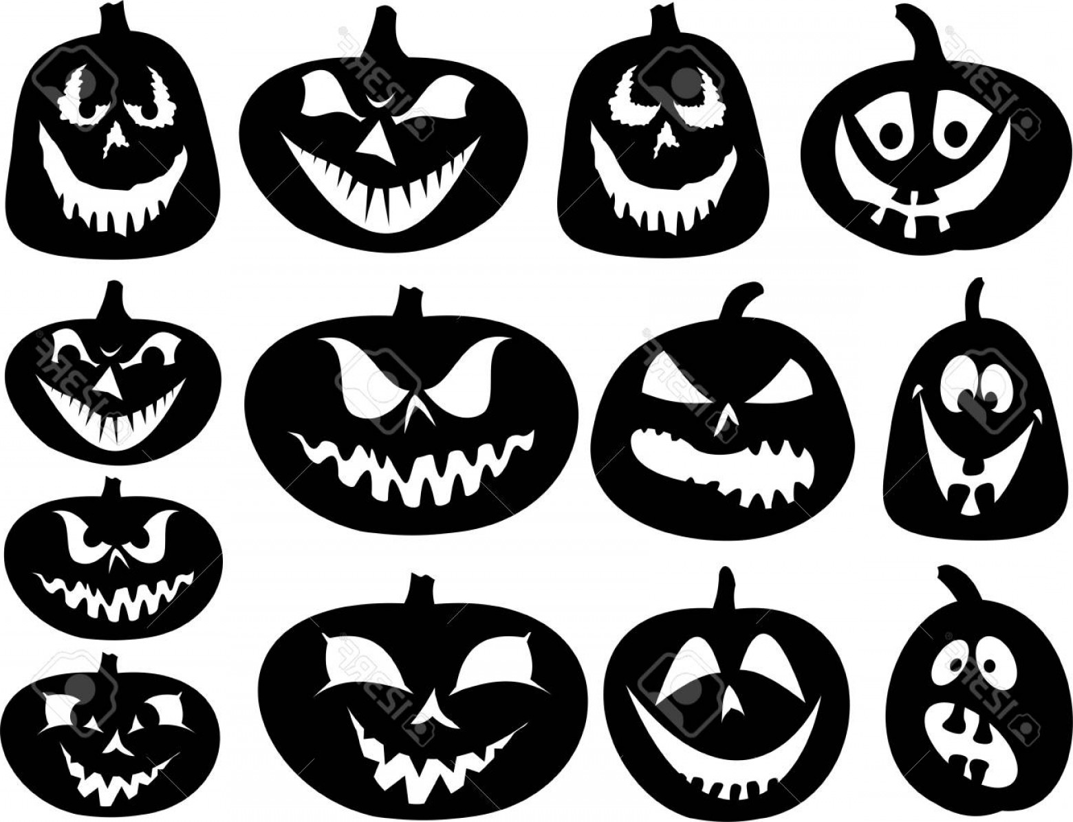 Photostock Vector Halloween Pumpkin Silhouettes Vector Set Newwaysys 1560x1195 Photostock Vector Halloween Pumpkin Silhouettes Vector Set Newwaysys