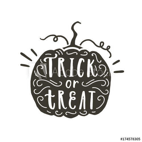 Halloween Pumpkin Silhouette Lettering And Ornaments Vector Hand 500x500 Halloween Pumpkin Silhouette Lettering And Ornaments Vector Hand