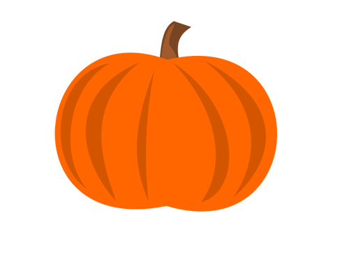 500x375 Plain Pumpkin Vector Image