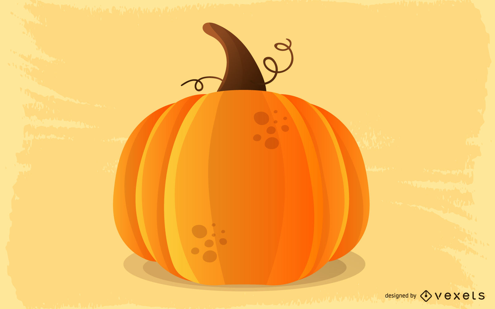 1600x1000 Pumpkin Vector Graphic