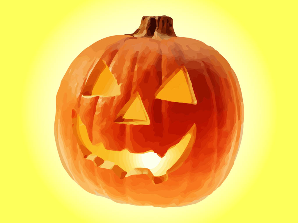 1024x765 Halloween Pumpkin Vector Vector Art Graphics