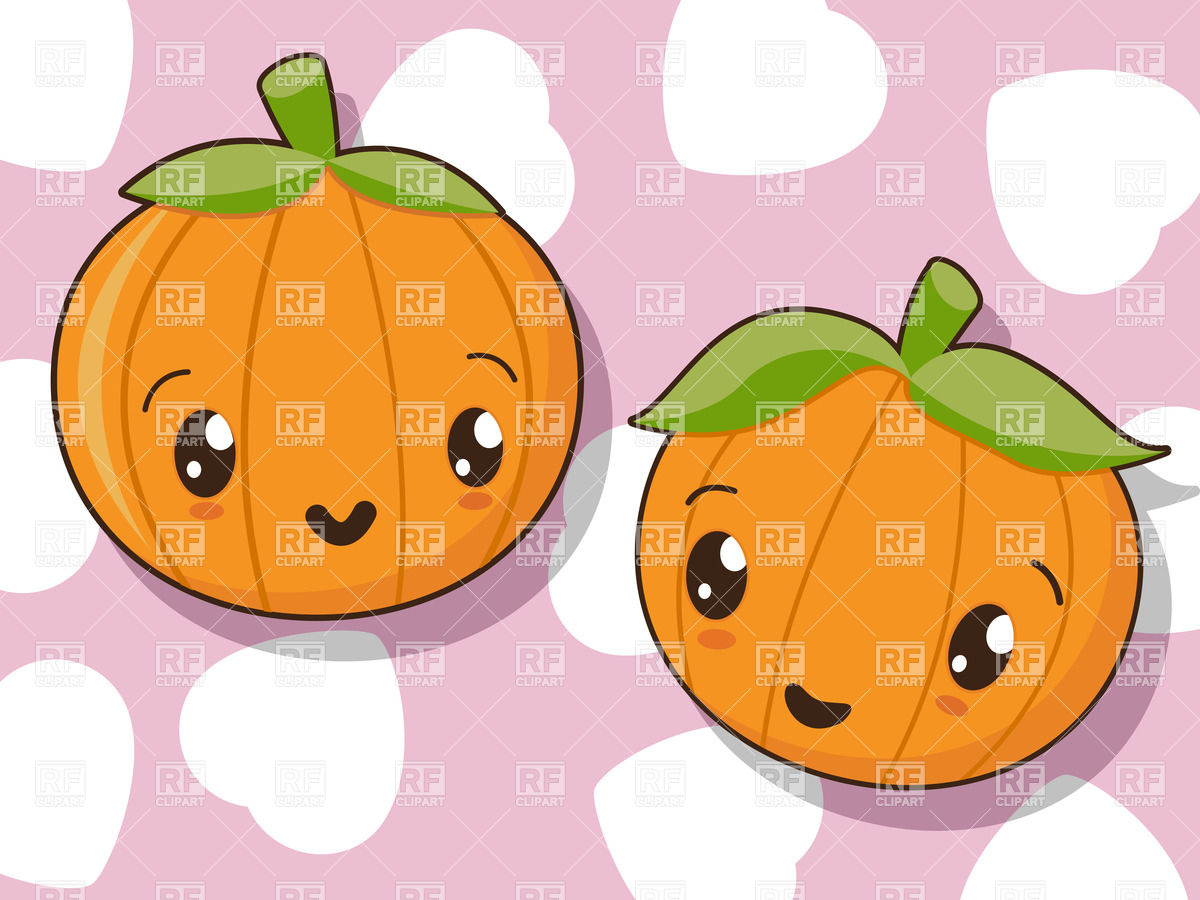 1200x900 Kawaii Pumpkins Vector Image Of Food And Beverages Lirch