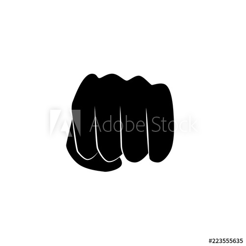 500x500 Fist, Punch Vector Icon