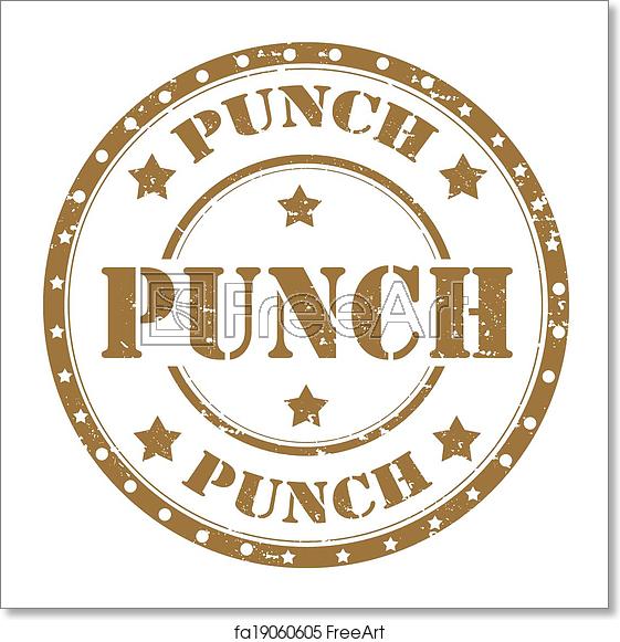 561x581 Free Art Print Of Punch St Grunge Rubber Stamp With Word Punch