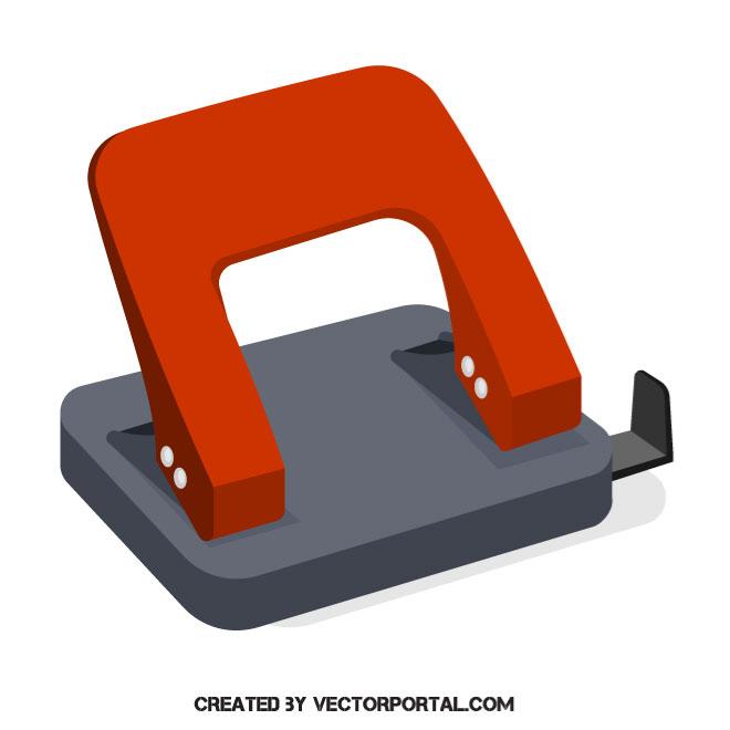 660x660 Hole Punch Vector Image
