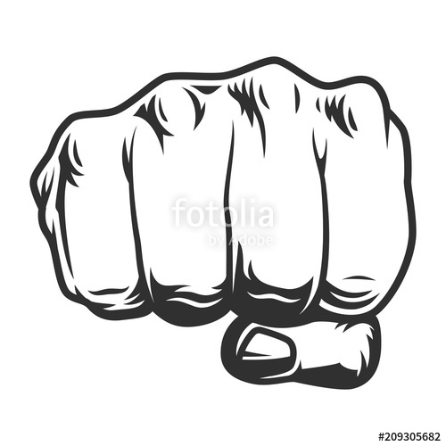 500x500 Vintage Human Fist Punch Concept Stock Image And Royalty Free