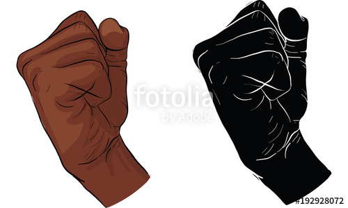 500x300 Hand Action Vector, Punch Vector Stock Image And Royalty Free