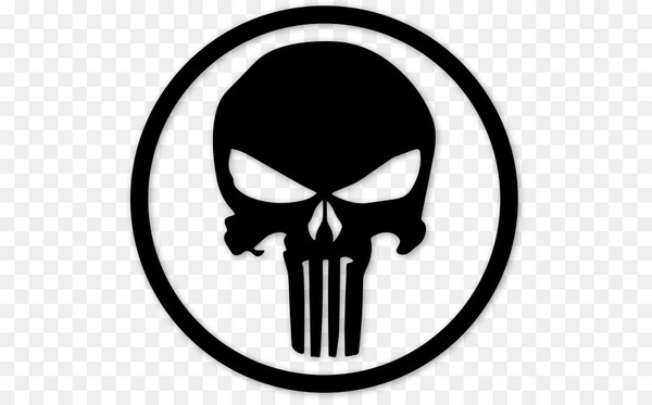 600x373 Punisher Decal Logo Bumper Sticker
