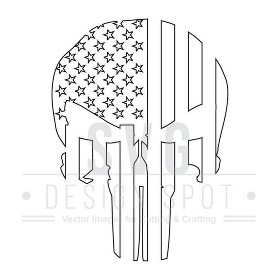 570x570 Punisher Superhero Graphics Design Dxf
