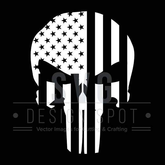 Punisher Skull Flag Vector at Vectorified.com | Collection of Punisher ...