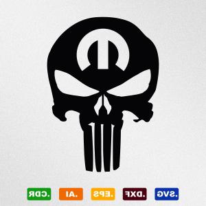 300x300 Punisher Skull Mopar Dxf Cdr Catchsplace