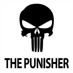 301x301 Punisher Skull Vector Image