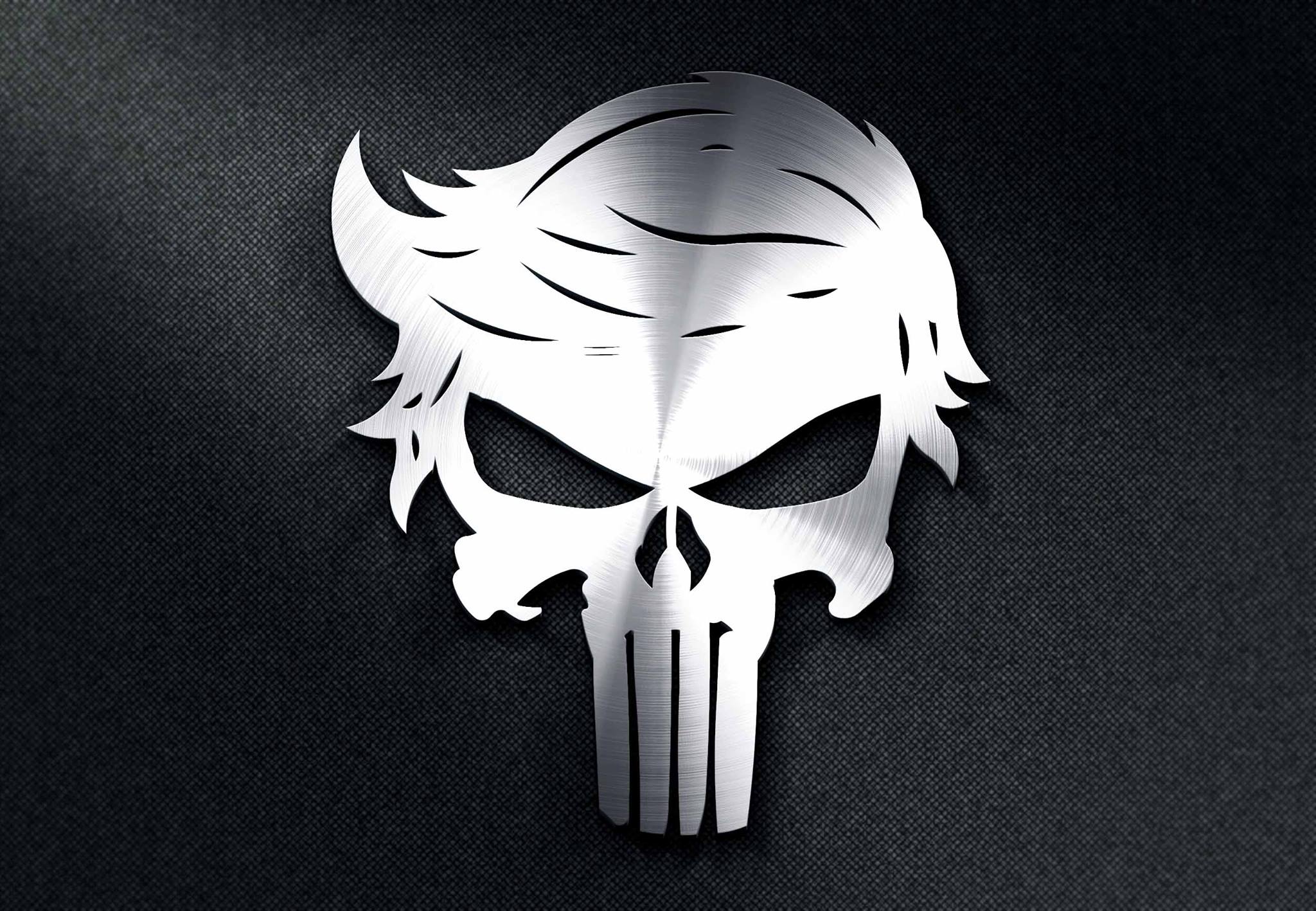2048x1417 Trump Punisher Skull Dxf Free Download