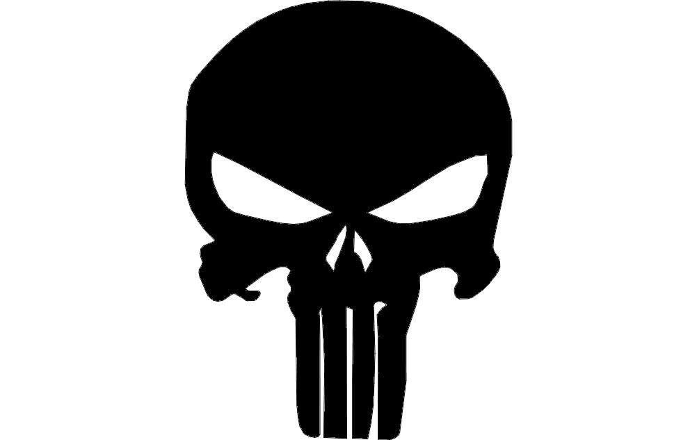 1002x633 Punisher Skull Free Dxf Free Download Vector Graphic Art