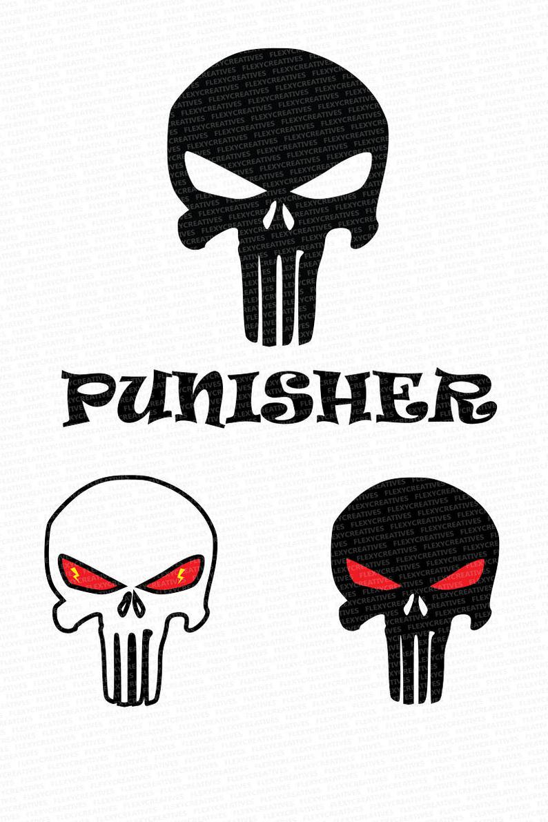 794x1191 Punisher Vector Clipart Punisher Clip Art Etsy