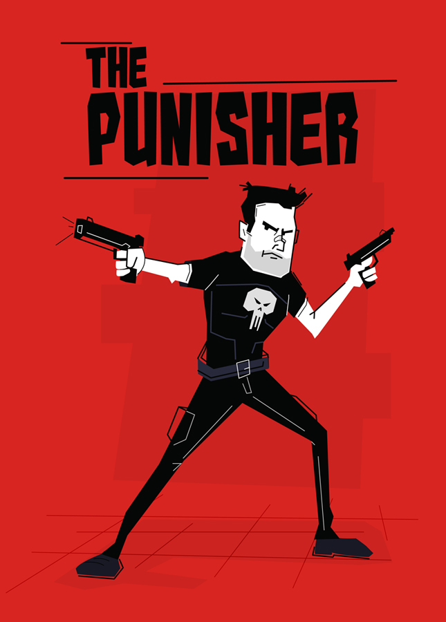 645x900 Punisher Vector On Behance