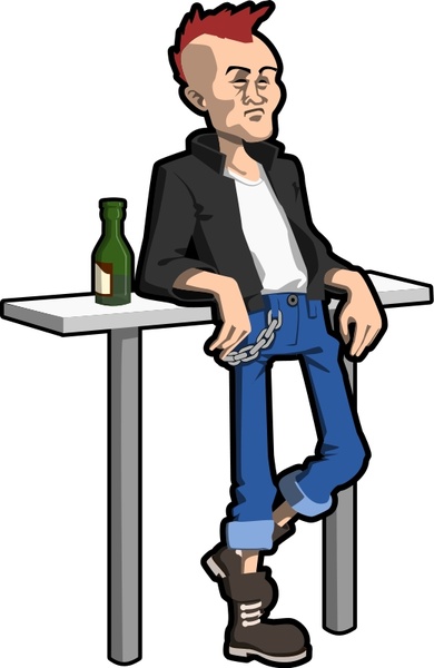 390x600 Punk Free Vector In Open Office Drawing