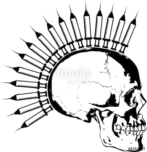 484x500 Punk Skull Stock Image And Royalty Free Vector On Fotolia