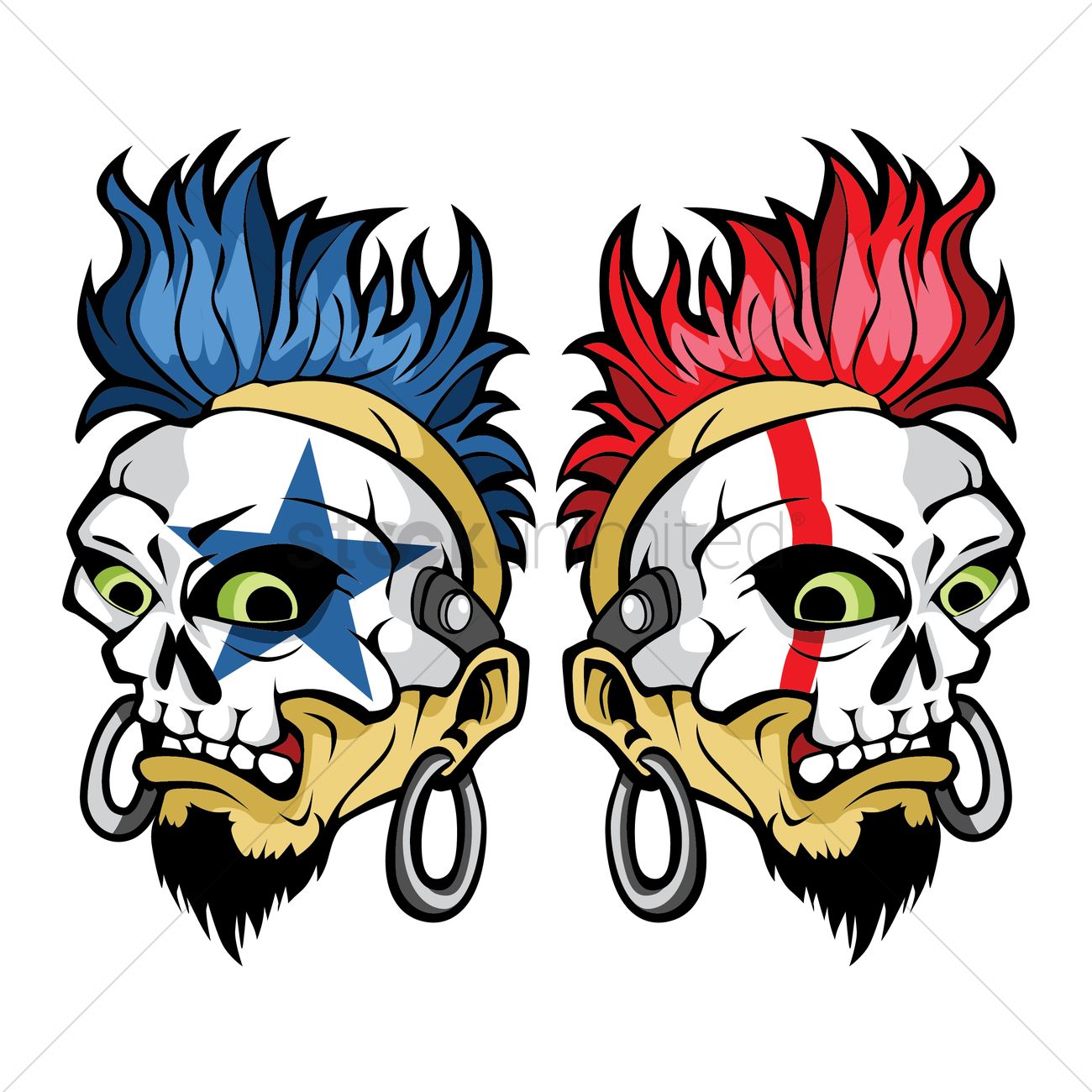 1300x1300 Punk Vector Image