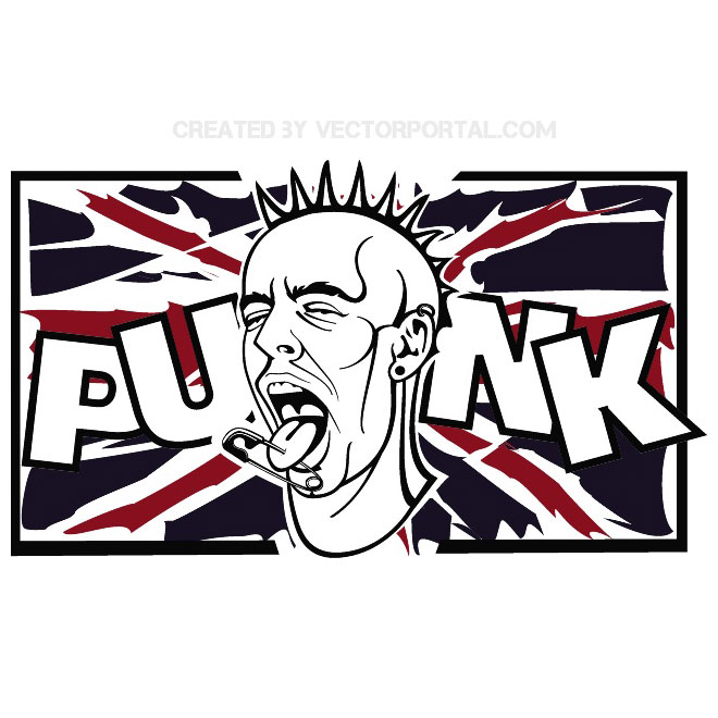660x660 British Punk Face Vector