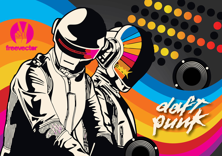 850x600 Daft Punk Vector Art Graphics